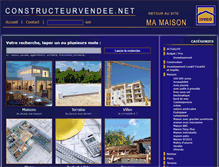 Tablet Screenshot of constructeurvendee.net